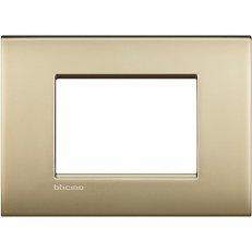 BTICINO LIVINGLIGHT RÁMEČEK AIR 3MODULOVÝ ZLATO LNC4803OF
