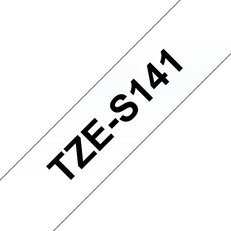 Páska BROTHER TZe-S141 průsvitná/černá (18mm, laminované, extrémně adh.)