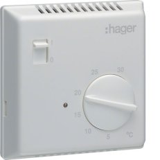 Nást. termostat bimetal. s man.ovl., (1S), 10 A HAGER EK051