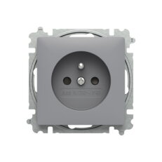 ABB ZONI Zásuvka s clonkami šedá 6619T-A06657 241