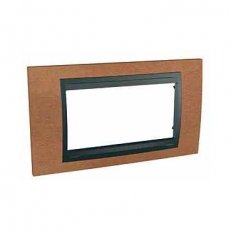 Schneider MGU66.104.2M2 Krycí rámeček Top čtyřmodulový, Cherry/grafit