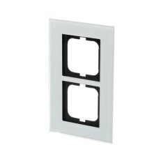 SOLO CARAT Dvojrámeček bílé sklo 1722-811 ABB 2CKA001754A4443