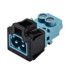 vidlice vestavná, 2-pól, gesis mini, barva modrá/černá, code 2