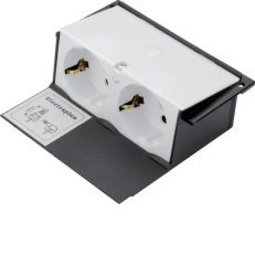 Dvojitá Schuko zásuvka pro ultratenké krabice KDQ08/E04, červená GBES29010