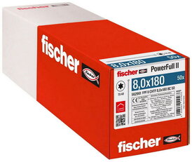 Konstrukční vrut s celým závitem Power-Full FISCHER FPF II CHTF 8,0x180 BC 50