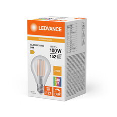 Světelný zdroj LEDVANCE LED CLASSIC A DIM CRI97 S 13.8W 927 Clear E27