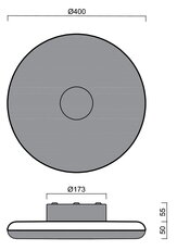 Přisazené svítidlo ZETA 1 PF 31W IP40 3K DALI PMMA černá OSMONT ZET60027