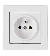 Set zásuvky ČSN, šroubové svorky, bílá SCHRACK EV106150B-