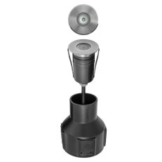 XGROUND RGB REC. FIXTURE 1x3W 12V DC RGB
