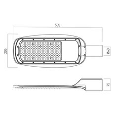 XALLEY STREET FITTING 70W 180-265V AC 30