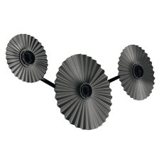DECOR PLISSEE WALL 3 x E27 Dark Grey OSRAM 4058075852037