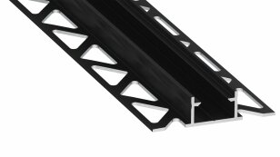 Vestavný hliníkový profil AL-PROFIL NIPO BLACK LACQUERED 1M GREENLUX GXLP2142