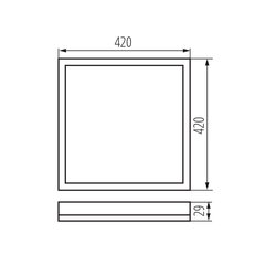 Přisazené svítidlo AZPO LED 22WCCT-L-W, KANLUX 31534