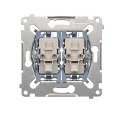 Střídavý přepínač a tlačítko spínací (přístroj) 10AX, 250V~, řazení 6+1/0 SW6P1M