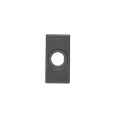 Kryt K45 prázdný s otvorem d14mm 45×22,5mm grafitově-šedá K103/14