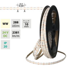 LED pásek COB WW, 288LED/m, 19,2W/m, 5M