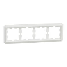 Rámeček Merten D-Antique, čtyřnásobný, lotus white, lesklý plast MEG4040-4735