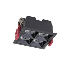 MIDI LED černá 16W 4000K zapuštěné