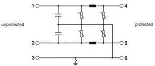 EMC filtr přístroj přepěťové ochrany TTC-6-SFP-24AC-PT PHOENIX CONTACT 1316312