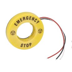 60MM podsvícený disk 24V EMERGENCY-STOP