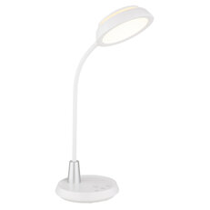 Stolní lampa KIRK bílá matná LED 12W 230V,60-650lm, 3000/4000/6000K GLOBO 58496W