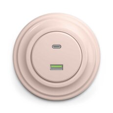 USB zásuvka A+C GREENLUX KLIKLAP R/USB Old pink