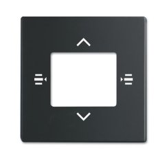 ABB KNX Kryt pro prvek ovládací 6násobný mechová černá 6108/61-885-500