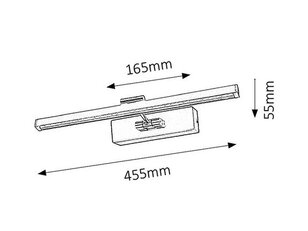 Picture guard LED 8W IP20 chrom RABALUX 3650