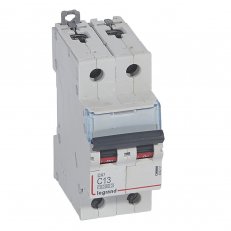 DX3 JISTIČ, 2 PÓLOVÝ, CHAR. C,13A 10000A/16KA LEGRAND 409201