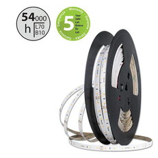 LED pásek SMD2835 NW, 60LED/m, 4,8W/m, DC 24V, 432lm/m, CRI90, IP20, 10mm, 50m