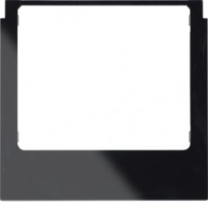 Designový rám pro KNX Touch Control 3,5 ostré hrany černá lesk BERKER 13192245