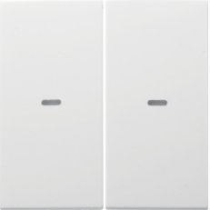 Kryt dělený pro 2-násobný tlačítkový modul , KNX - S.1/B.x, bílá lesk 80960389