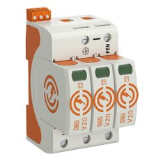 OBO V20-3+FS-280 Svodič přepětí typ 2 3P 40kA(8/20),DS 280V
