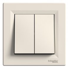 Schneider EPH0600323 Přep. dvojitý střídavý, ř.6+6, krémová