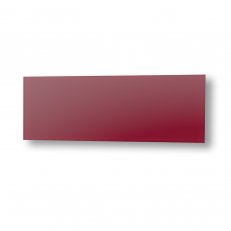 Skleněný bezrámový panel na stěnu i strop ECOSUN 500 GS Vínově červený 500W