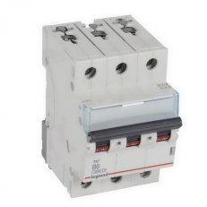 TX3 JISTIČ, 3 PÓLOVÝ, CHAR. B, 6A 6000A LEGRAND 403398