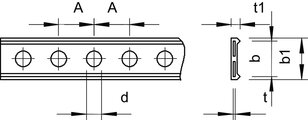 OBO 5055 L PE II 19 Montážní pás potaženo plastem 19x3mm černá Ocel