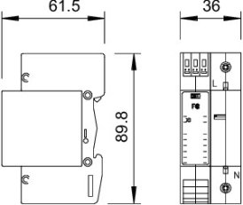 OBO 5096308 Spodní díl V20 a V25 V20-C U-1 FS
