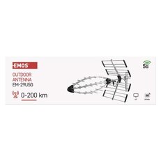Anténa venkovní EM-29U5G, PROFI, 0-200 km, DVB-T2, filtr LTE/4G/5G EMOS J0690