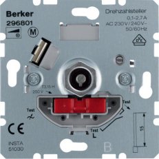 Regulátor, otáček, 230/240 V AC, 50/60 Hz, dom. elektronika BERKER 296801