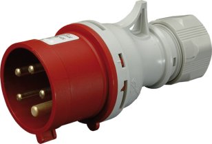 ETI Průmyslová vidlice na pohyblivý přívod 3F s reverzací IP44 32A 400V 3p+N+PE
