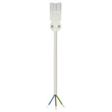 kabel s jedním konektorem gesis, 3-pól, 3*1,5mm2, vidlice, délka 1m, bílý