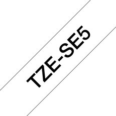 Páska BROTHER TZe-SE5, bílá/černá (24mm, plombovací)