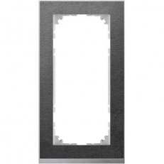 Merten Rámeček 2násobný M-Pure Decor Slate/Aluminium SCHNEIDER MTN4025-3669