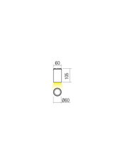 Stropní svítidlo RAM PL LED COB 3W IP65 DB 3000K REDO 90083