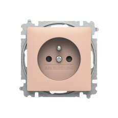 ABB ZONI Zásuvka s clonkami pudrová 6619T-A06657 242