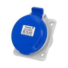 Vestavná zásuvka IP44/230V/32A/3P 6h, šikmá 10° - SpeedPRO FAMATEL 23233