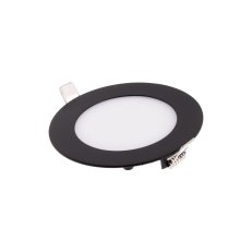 BLN6-LED panel 6W-WW teplá bílá kulatý černý T-LED 102130