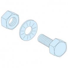 Schneider 04194 Sada 20 šroubů M6x20 pro pásy 5mm