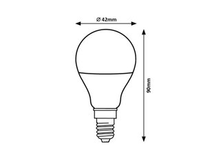 Světelný zdroj SMD LED, E14 G45, 9W, 810lm, 3000K RABALUX 79071
